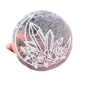 Wholesale Best Quality Selenite Crystal Engraved Slice Feng Shui Love Healing Charging Plate <b>Coaster</b> Gemstone <b>Agate</b> Available - Product Image 2