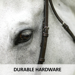 Bridas de Cuero Vacuno 100% Genuino de Marca Privada OEM, Producto Confiable, Brida Occidental para Caballo con Collarín - Product Image 5