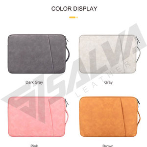 กระเป๋าใส่แล็ปท็อปหนังแท้สีดำ ดีไซน์บางเฉียบ ทันสมัย เรียบง่าย สายปรับได้ อุปกรณ์เสริมพกพาสะดวก รุ่นล่าสุด ของแท้ 100% - Product Image 4