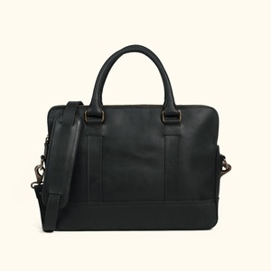 Elite Craft Genuine Leather Laptop <b>Briefcase</b> for Men Premium Minimalist Business Bag with Shoulder Strap Wholesale Supply - Product Image 2