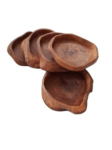 Plateau de service en bois de noyer à long manche, forme de bateau, plat à nourriture avec poignée en corde tressée, organisateur, vente chaude - Product Image 1