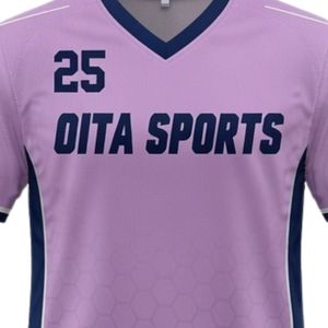 Maillot de lacrosse unisexe violet lavande en polyester, coupe athlétique, vêtements de sport performants pour matchs d'équipe - Product Image 6