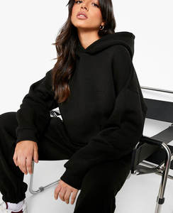 เสื้อฮู้ดถักลายนูนสำหรับผู้หญิงเสื้อฮู้ดถักแบบลำลองสีพื้นออกแบบโลโก้ได้ตามต้องการ - Product Image 2