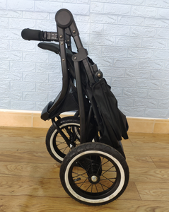 Cochecito de bebé portátil de lujo para paseos urbanos, con suspensión, plegado con una mano, cesta grande, freno de un solo paso, ideal para correr, superventas - Product Image 5