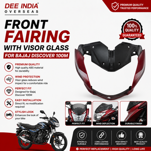 Carenado Delantero Bajaj Discover 100M con Visor de Cristal, Panel de Carrocería de Motocicleta, Conjunto de Parabrisas, Pieza de Repuesto Duradera de Alta Calidad - Product Image 3