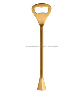 Abridor de botellas de latón de diseño Simple, abridor de vino y cerveza de la mejor calidad, precio prémium, suministro de Metal para el hogar - Product Image 1