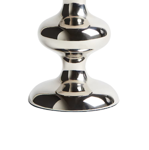 Nuevo producto en venta al por mayor: Portavelas para decoración del hogar, acabado plateado, de aluminio fundido, hecho a mano, personalizado, S/2 - Product Image 6