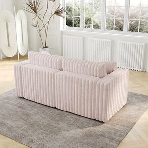 Sofá Modular Suave para 2 Personas de 75.6 Pulgadas en Rosa Claro, Altamente Cómodo con un Diseño Distintivo para Dormitorio y Sala de Estar por Mo - Product Image 6
