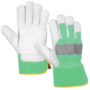 Gants de travail de sécurité en cuir de chèvre naturel de qualité supérieure, gants de rigueur canadiens pour la protection des mains lors des travaux manuels - Product Image 3
