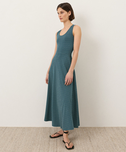 Vestido Largo Casual de Verano para Mujer, Elegante, con Tirantes, Estampado Floral, de Algodón Orgánico, en Oferta - Product Image 1