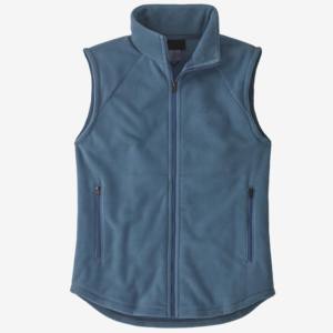 Gilet polaire zippé pour femme, col montant, décontracté, automne, bleu, en polyester tricoté, respirant, coupe classique - Product Image 6