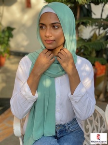 Luxury Chiffon Hijab Scarf Design Soft <b>Silk</b> Feel <b>Head</b> <b>Wrap</b> Shawl OEM ODM Manufacturer Private Label - Product Image 4