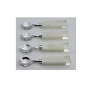 ช้อนชาโลหะพรีเมียม ช้อนกาแฟสแตนเลส ช้อนคนน้ำตาล ช้อนขนมหวาน อุปกรณ์รับประทานอาหาร ใช้ในครัว โต๊ะอาหาร - Product Image 3