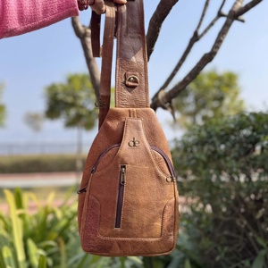 New Designer Handmade Shoulder Travel Bag Stylish Unisex Genuine Leather <b>Handbag</b> Multi Uses Money Bag Stylish Useful Bags - Product Image 3