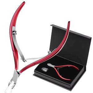 Coupe-ongles professionnels en acier inoxydable avec lames courbes et affûtées pour ongles épais des orteils, dans un coffret cadeau de luxe - Product Image 1