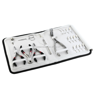 Kit d'outils d'extension de cheveux ensemble logo Micro perles et ruban adhésif en dissolvant pince tresse aide à la séparation doigt cheveux boucle outil coupe ciseaux - Product Image 1