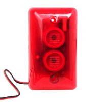 Sirène électronique ABS de haute qualité 108 dB, avertisseur sonore de profil pour voiture, alarme antivol extérieure, sirène stroboscopique pour projet de sécurité