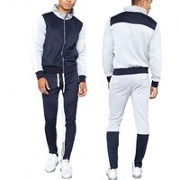 Erkek Sarı Siyah %100 Pamuk Eşofman Takımı Uzun Kollu Fermuarlı Sweatshirt Yan Cepli Sportif Günlük Kışlık Nefes Alabilen