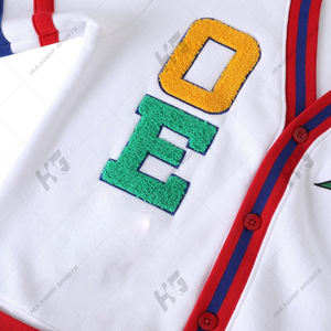 Cárdigan de Forro Polar Personalizado de la Orden de la Estrella del Este (OES) - Suéter Universitario Unisex Casual con Bordado de Chenilla y Logotipo Frontal - Product Image 5