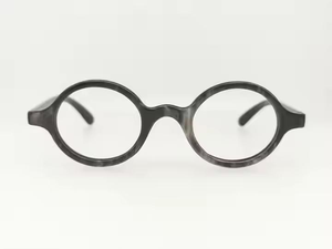 Montura de Cuerno de Búfalo para Gafas y Lentes de Sol, 100% Cuerno Natural de Búfalo/Buey, Color Natural y Negro - Product Image 6