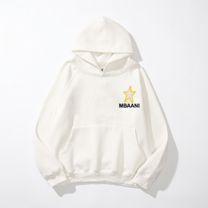 เสื้อฮู้ดโอเวอร์ไซส์สีพื้นปักโลโก้รูปดาวมีกระเป๋าหน้าสไตล์ลำลองสำหรับทุกเพศ เสื้อฮู้ดลำลองสำหรับผู้ชาย - Product Image 5