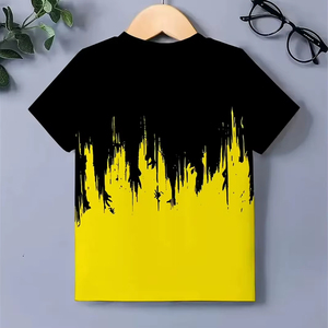Camiseta Estampada para Niños, Camiseta Informal Elegante, Proveedor de Camisetas Informales para Niños, Camiseta de Mezcla de Algodón Suave, Camiseta Estampada para Niños al por Mayor - Product Image 3