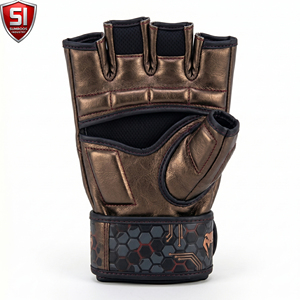 Guantes de Entrenamiento de Piel Sintética con Cierre de Gancho y Bucle, Unisex, para Artes Marciales, Boxeo, MMA, 14 Años o Más, Diseño de Logotipo Personalizado - Product Image 3