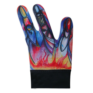 Gant de snooker à trois doigts en nylon léger pour jouer au snooker, ajustement confortable, haute adhérence, usage professionnel - Product Image 6