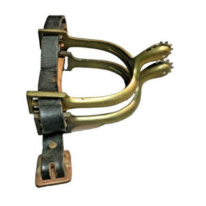 เดือยขี่ม้าคุณภาพสูง ทนทาน ทำจากสแตนเลส อุปกรณ์ขี่ม้าแบบตะวันตก รับสั่งทำตามแบบ ใช้ซ้ำได้ พร้อมสกรีนโลโก้ตามต้องการ - Product Image 1