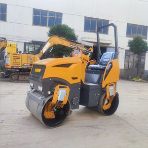 High Quality 1 Ton 2 Ton 3 Ton Mini Vibratory Road Roller Hydraulic Compactor Double Drum Road Roller Machine Discounted Prices - Product Image 1