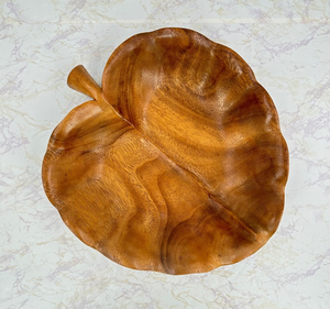 Greatest Quality Solid Wooden leaf Shape bowl For Home <b>Living</b> Area Food Dessert Snacks Server Bowl - Product Image 3