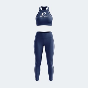 Nuevo Conjunto Deportivo de 2 Piezas para Mujer con Logotipo Personalizado: Sujetador Deportivo y Pantalones Cortos de Cintura Alta, Ropa de Gimnasio sin Costuras para Yoga y Fitness - Product Image 3