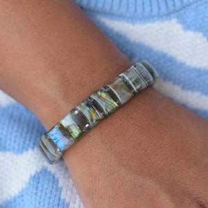 Natural Blue Flash Light <b>Labradorite</b> <b>Bracelets</b> Wholesale Natural Crystal <b>Labradorite</b> <b>Bracelets</b> Stone for Gifts - Product Image 2