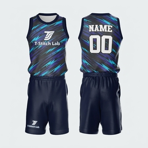 Low MOQ <b>Top</b> Manufacturer Factory Direct Supplier Sleeveless Quick Dry <b>Men</b> <b>Basketball</b> Uniform Sportswear 100% Polyester - Product Image 5