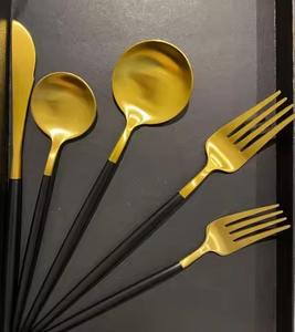 Ensemble de couverts en acier inoxydable design, cuillère, fourchette, couteau, collection de vaisselle pour la maison, la cuisine, le restaurant, le banquet - Product Image 4