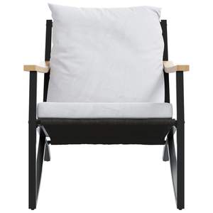 Ensemble de meubles de balcon en acier noir thermolaqué de taille moyenne pour usage extérieur - Product Image 6