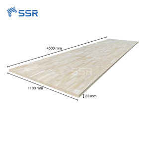 แผ่นไม้ยางพาราประกบแบบนิ้วมือ ขนาดยาว SSR สำหรับบันได 4500 - 5900 มม. หรือสั่งทำตามแบบ OEM ODM จากโรงงานไม้ SSR โดยตรง - Product Image 4