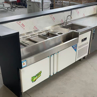 Comptoir de bar portable en acier inoxydable, station à cocktails mobile noire pour 220v 110v 120v 230v 50hz 60hz, pour hôtels et restaurants