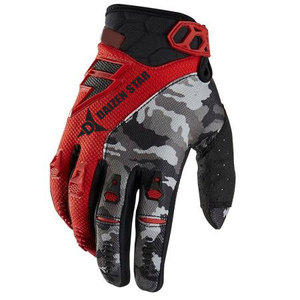 Guantes de Carreras Daizen Star de Dedo Completo con Patrón de Camuflaje Azul, Nailon Antideslizante, Revestimiento de PU, Cierre de Hebilla, para Motocross al Aire Libre - Product Image 4