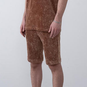 Pantalones Cortos de Mezclilla Casuales de Moda para Hombre, Estilo Vintage, Estampados, 100% Algodón, Negros, para Verano - Product Image 3