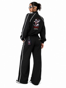 Conjunto Deportivo para Mujer, Chaqueta Cortavientos con Cierre Completo y Pantalones Jogger, Ropa Deportiva Ligera para Entrenamiento - Product Image 4