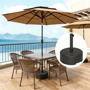 Base Quadrata Nera per Ombrellone da Esterno, Solo Base per Ombrelloni da Patio - Product Image 1