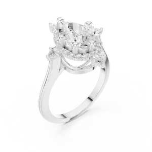 Bague en or avec diamant de laboratoire taille poire 2 carats, sertie en grappe en forme de goutte, couleur éclatante, certifiée E, unisexe, bijou d'héritage élégant - Product Image 6