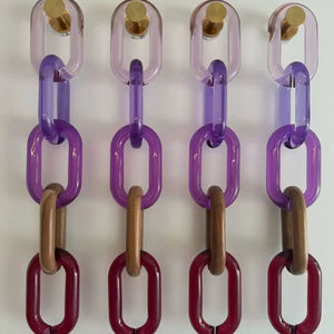 Cadena de Eslabones con Forma de Búho de Resina Ecológica Personalizada, Tamaño Grande, Multicolor, Hecha a Mano, Arte y Coleccionismo, Decoración del Hogar - Product Image 1