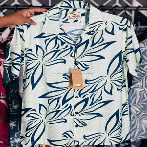 Camiseta de Manga Corta con Estampado Floral Hawaiano para Hombre, Modelo 01 de Marca Popular, de Poliéster, Lino y Viscosa, Talla L, Informal, para Otoño y Vacaciones de Verano - Product Image 5