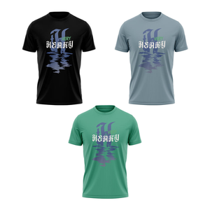 เสื้อยืดพิมพ์ลายผู้ชาย แขนสั้น ทรงปกติ ผ้าคอตตอนเจอร์ซีย์ สวมใส่สบาย โลโก้ด้านหน้า ดีไซน์คอกลม - Product Image 1