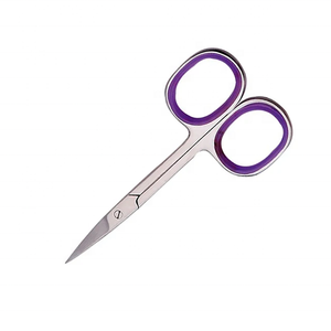 Ciseaux à cuticules en acier inoxydable, lame droite, pointe acérée, trou rond, outils de manucure durables pour adultes - Product Image 6