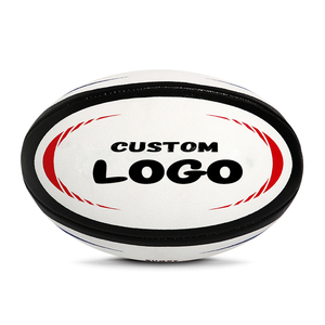 Ballons de rugby américains unisexes personnalisés, en cuir PU pleine fleur, cousus à la machine, écologiques et durables - Product Image 1