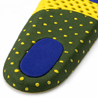 Semelles intérieures sport en gel EVA avec soutien de la voûte plantaire, absorption des chocs du talon, design respirant pour un confort optimal dans les chaussures de course