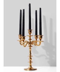 Best Selling Gold Aluminum 5 Arm Candelabra <b>Candle</b> Holder for Wedding Party Table Decoration Banquet Centerpieces at <b>Cheap</b> Price - Product Image 3